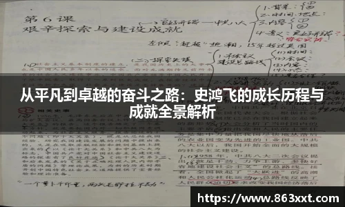 从平凡到卓越的奋斗之路：史鸿飞的成长历程与成就全景解析